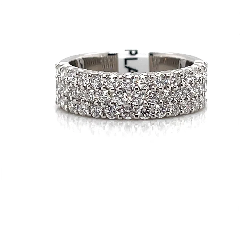 Timeless Beauty, Unbeatable Deals – Jewelry Sale On Bremer Jewelry Round Diamond Half Anniversary Fashion Ring in Platinum (1.29ctw)