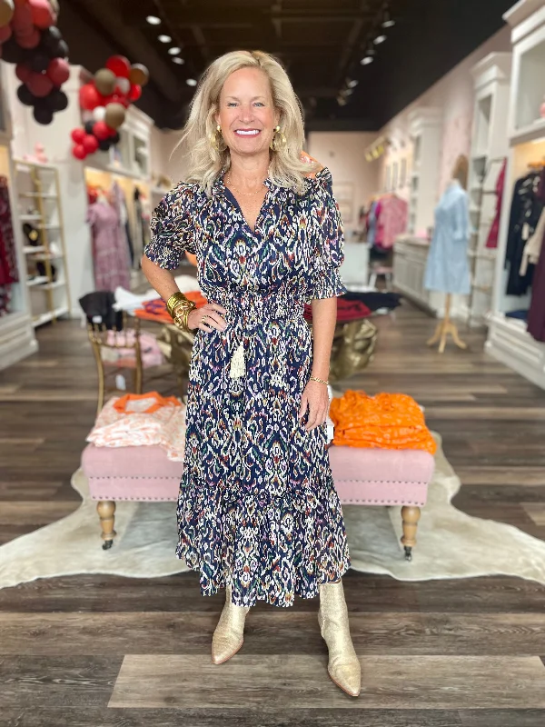 Fall Smocked Waist Dress Tunics Bestseller popular