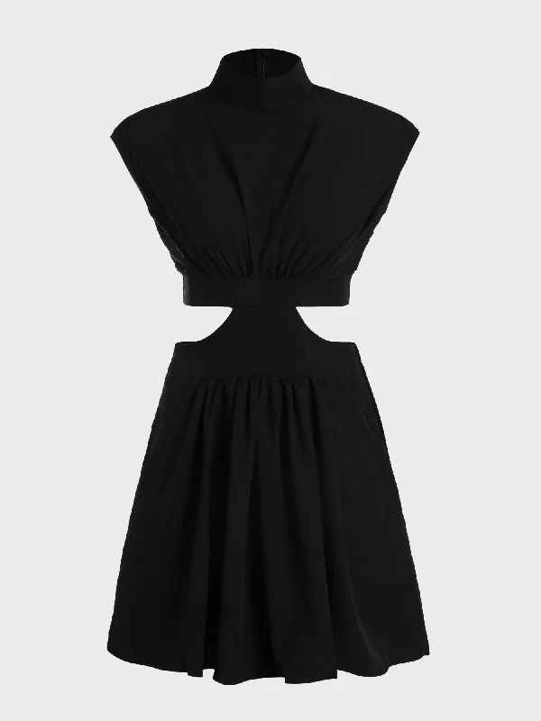 Chic Euro Charm Sweet Summer Waist Short Dress Tunics Custom made