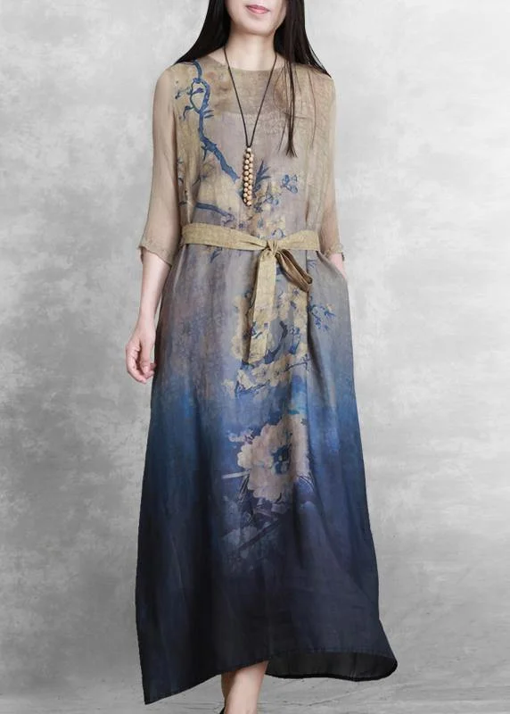 Classy o neck tie waist dress Tutorials nude print Dresses Tunics Party sparkling