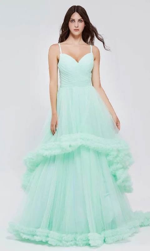 J'Adore Dresses - J20023 Sweetheart Ruffled Tulle Dress