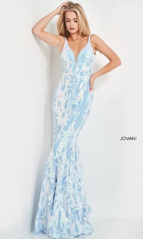 Jovani Long Sexy Sequin Mermaid Formal Prom Dress